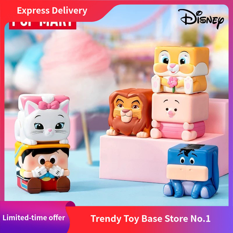 ของแท้ POPMART POPMART Disney Classic POP CUBE-2 Series รูป Mystery Box ของเล่นของขวัญ