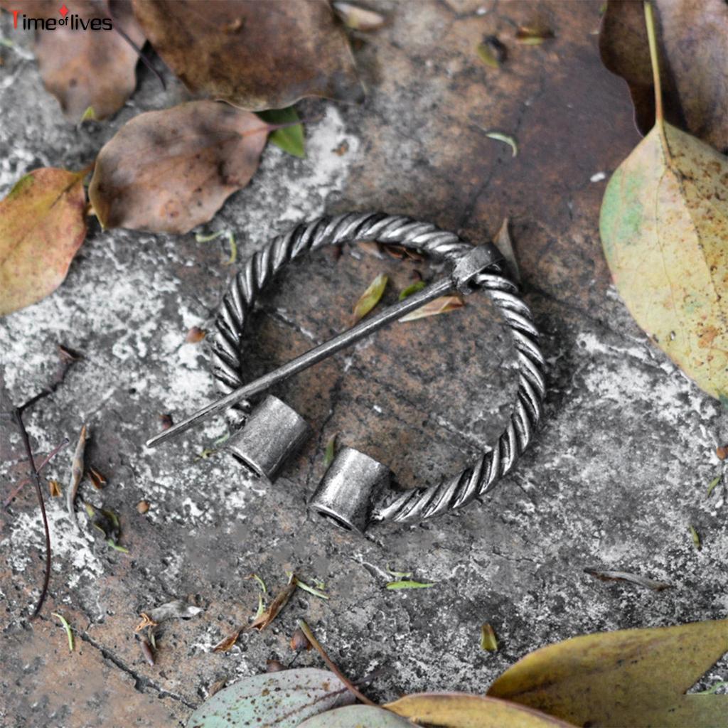 ชุดเครื่องประดับ Retro Viking ผ้าพันคอกลัดปัก เครื่องแต่งกายแฟชั่น