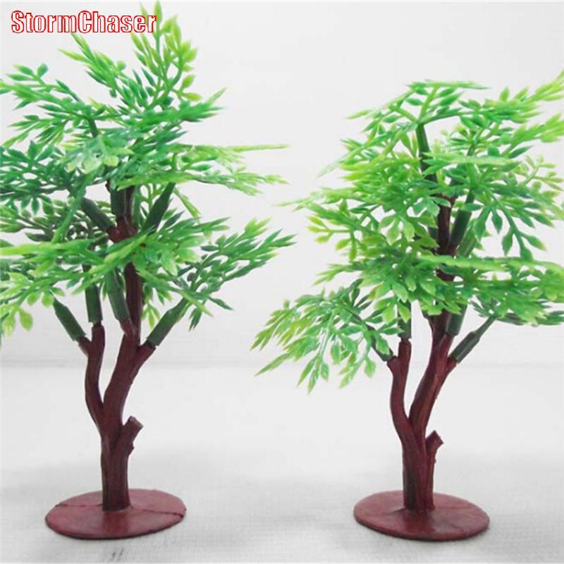 [Storm-t] Vivid 9 ซม. Green Tree Model Train Park HO SCALE Layout Scenery Dollhouse Decor ใหม่