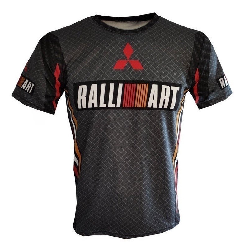 MITSUBISHI Racing itsubishi ralli art เสื้อยืด tshirt tee maglietta 3d rally lancer evolution evo 3 