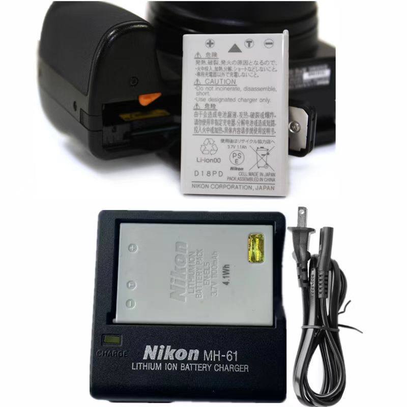 เครื่องชาร์จ+แบตเตอรี่ เหมาะสําหรับ Nikon COOLPIX 3700 4200 7900 5900 5200 กล้องดิจิตอล