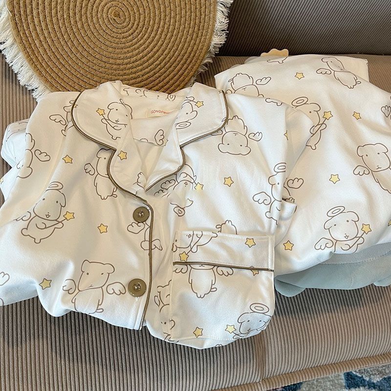 ชุดนอนกำมะหยี่ ganadi สไตล์ใหม่ สำหรับฤดูเย็นและหนาว พร้อมความ Ấm อ่อนโยน และหรูหรา