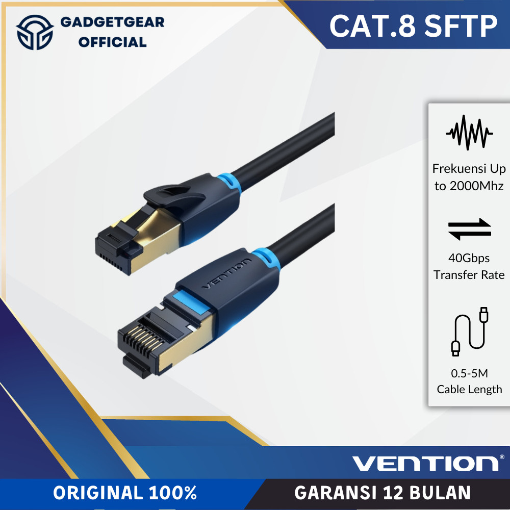 Vention RJ45 สายอีเธอร์เน็ต Cat 8 SFTP IKA Series