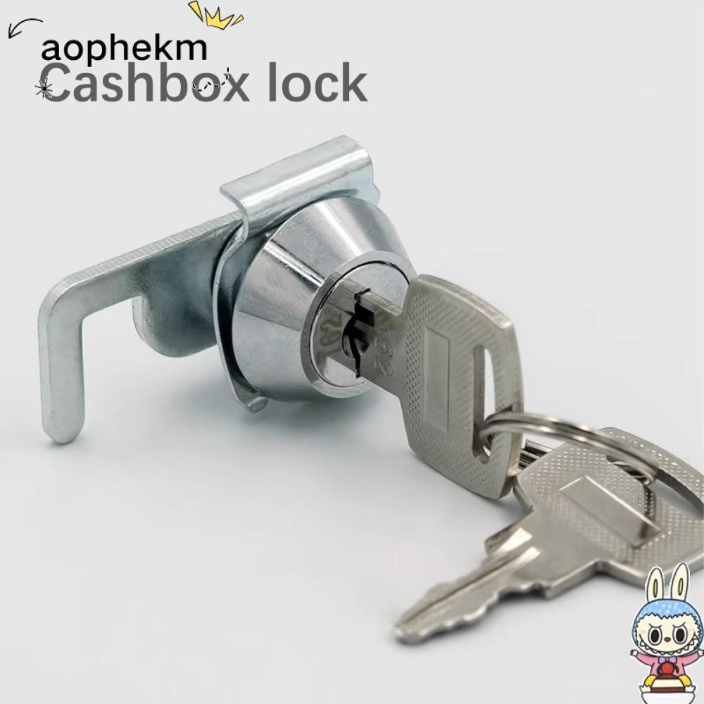 AOPHEKM Mini Cam Lock พร้อม Quick Clip, Rust-Resistant Silver Cash Box Lock, Lock Tank Metal Cabinet