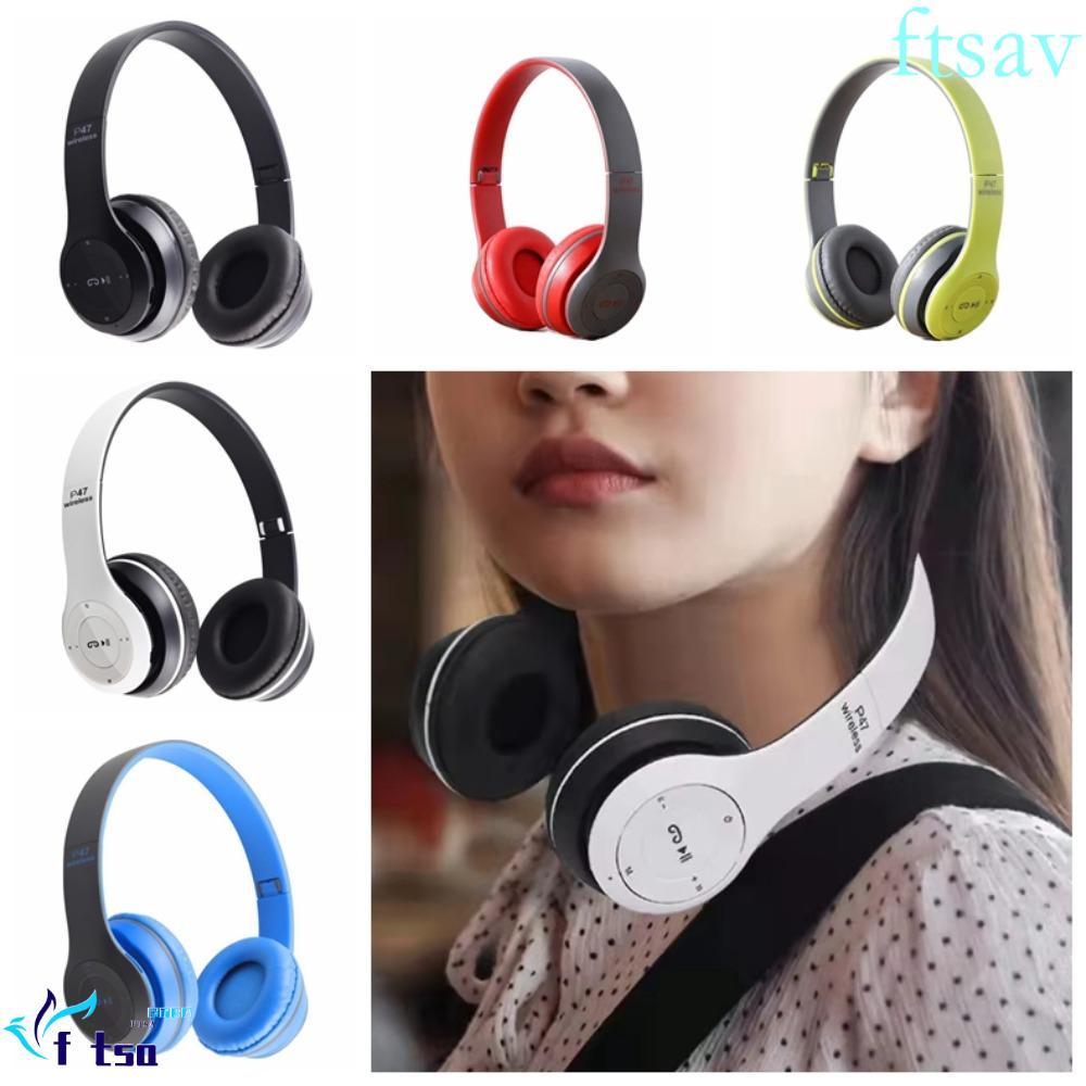 SWIFTSAVER P47 ชุดหูฟังบลูทูธ, หัวติดตั้ง HiFi Sound P47 หูฟัง, แบบพกพาสามารถเสียบสายพับได้ Vintage 