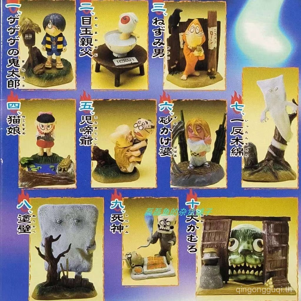 KABAYA Shigeru Mizuki Kitaro Yokai Scroll Name Scene Box Egg Figure Model