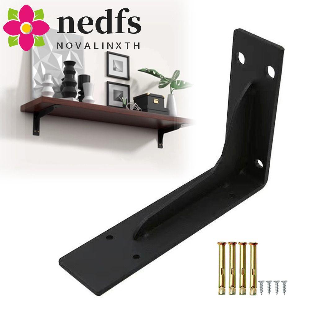 NEDFS ขายึดชั้นวางขาตั้งกล้อง,L Shaped Heavy Duty Floating Shelf Brackets,ชั้นวางรองรับโลหะโหลดสูง-B