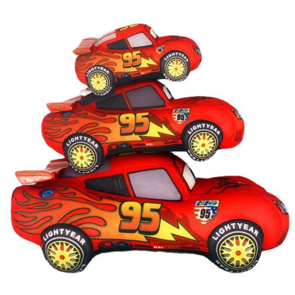 ROSEGOOD Lightning McQueen ของเล่นตุ๊กตา, Soft Red McQueen 95 Pixar Cars 3 ของเล่น,หมอนเบาะของเล่นตุ