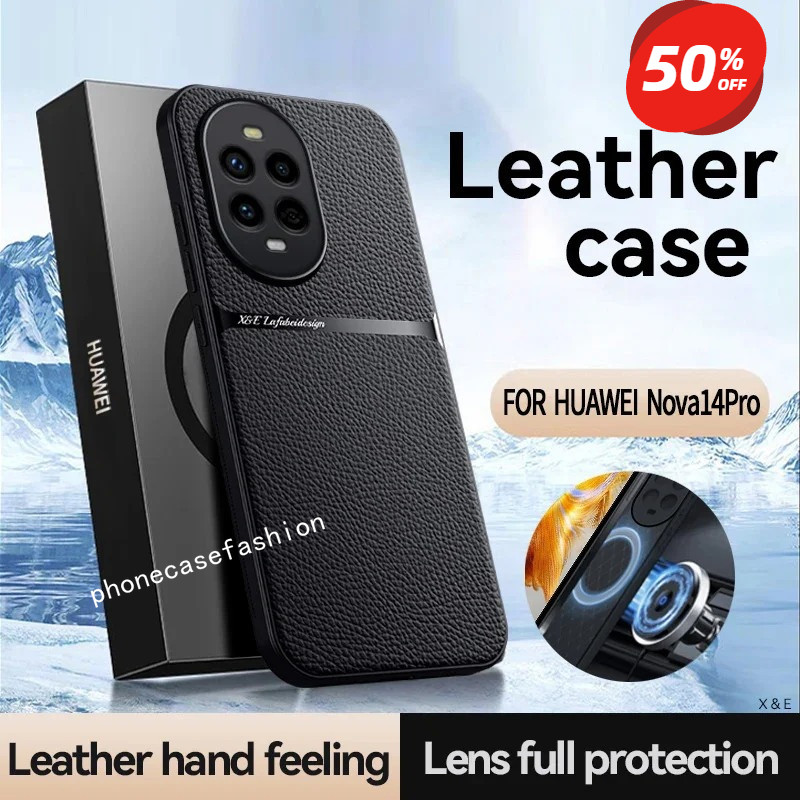 เคสโทรศัพท์สําหรับHUAWEI Nova 14 13 Pro Nova14 Nova14Pro 13pro 4G 5G 2025 ปลอกหนังแม่เหล็กกันกระแทกเกราะป้องกันปกหลัง