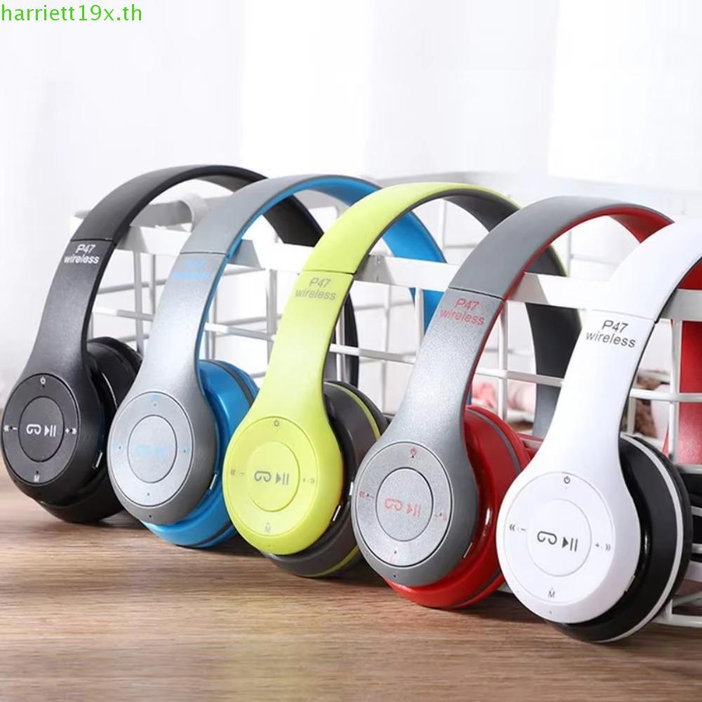 CRATE P47 ชุดหูฟังบลูทูธ,หัวติดตั้งเสียงไฮไฟ P47 หูฟัง,แฟชั่นสามารถเสียบสายพับ Vintage P47 ชุดหูฟังไ