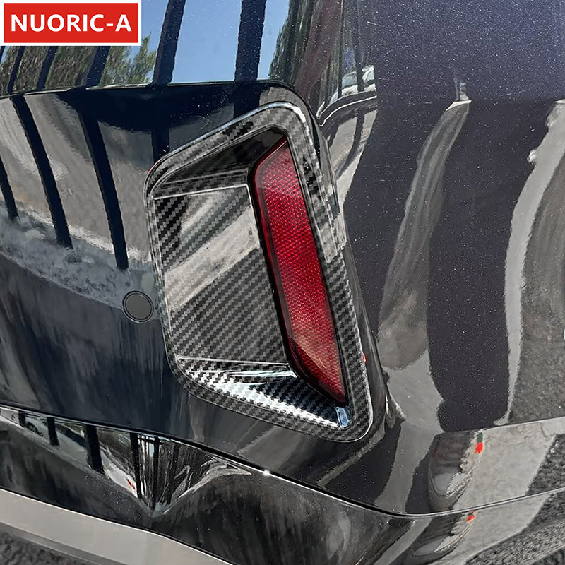 ไฟตัดหมอกด้านหลังกรอบตกแต่งฝาครอบสําหรับ BMW 5 Series i5 G60 2024 จัดแต่งทรงผมรถอุปกรณ์เสริมภายนอก