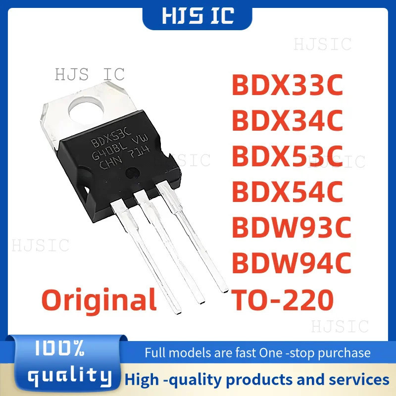 5PCS BDX33C BDX34C BDX53C BDX54C BDX53 BDX33 BDX34 BDX54 TO-220 BDW93C BDW94C BDW93 BDW94 Field Effe