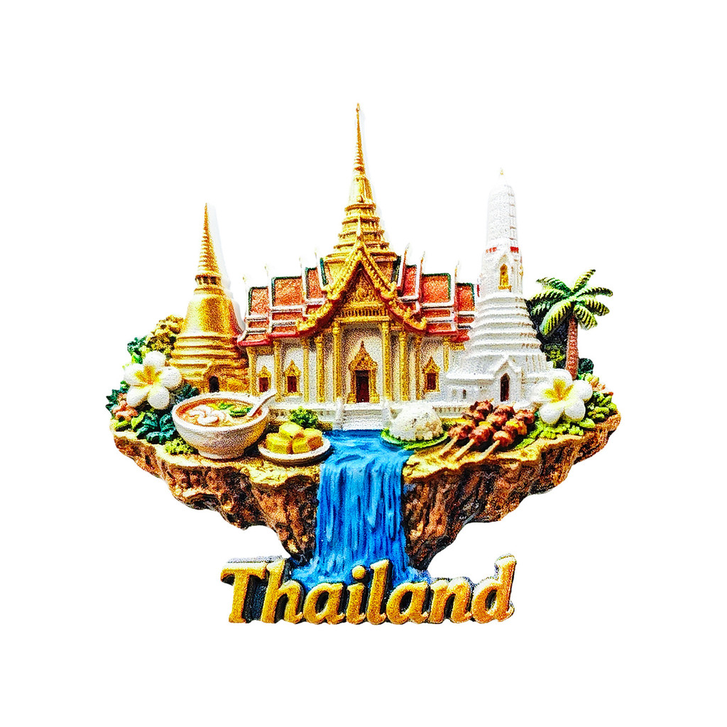 [Magnet]แม่เหล็กติดตู้เย็นดีไซน์สวย: น้ำตกเจดีย์ทอง เกาะลอยน้ำ ประเทศไทย ราคา ถูกที่สุด ดีลบีเคเค แกลเลอรีภาพที่ 5