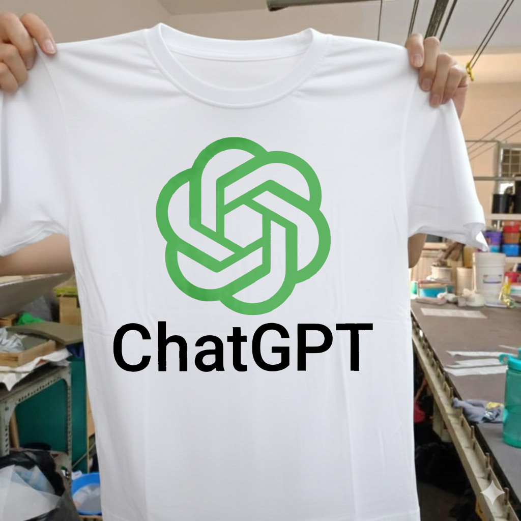 🔥Trendy ChatGPT T-Shirt ลายโลโก้สีเขียว ตัวอักษรดํา ผ้าคอตตอนนุ่มใส่สบาย ของขวัญดีๆ สําหรับแฟนเทคโนโ