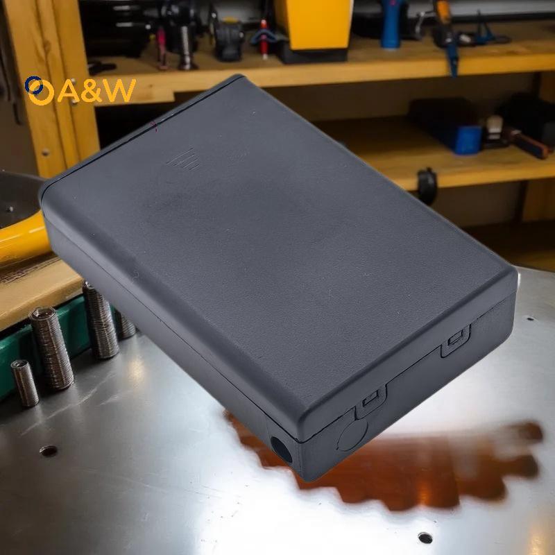 A & W 1 ชิ้น AA ผู้ถือแบตเตอรี่ 3AA 5 โวลต์กล่องแบตเตอรี่พร้อมสวิตช์ AA แบตเตอรี่สายหรือ USB/Line DI