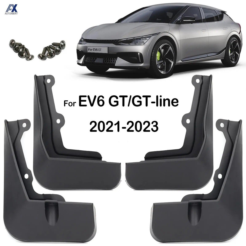 ชุดรถ Mudflaps สําหรับ Kia EV6 GT-Line GT Line CV EV 2021 2022 2023 Mud Flaps Splash Guard Mudguards