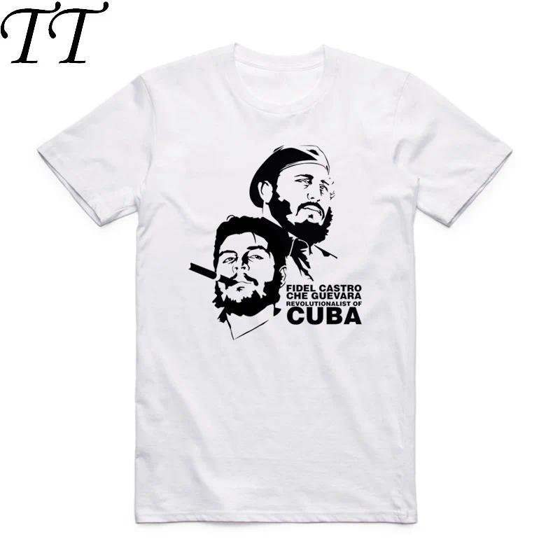 ผู้ชายและผู้หญิงขนาดเอเชียพิมพ์การปฏิวัติครั้งยิ่งใหญ่ของคิวบา Che Guevara เสื้อยืด O-คอแขนสั้นเสื้อ