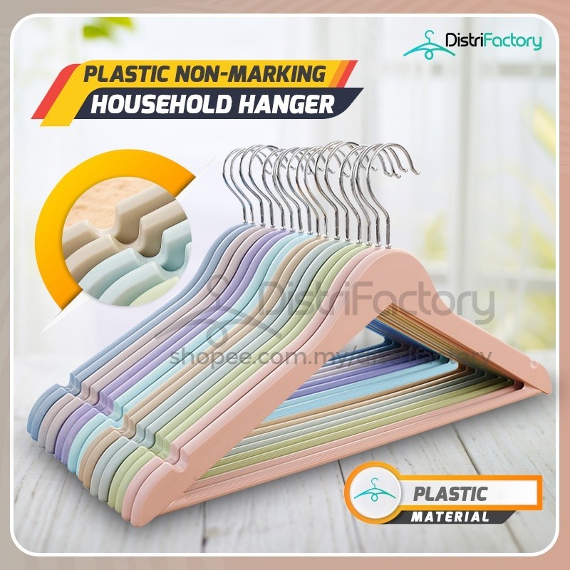 Non-marking Non-slip Plastic Hangers Drying Rack Clothing Hangers
