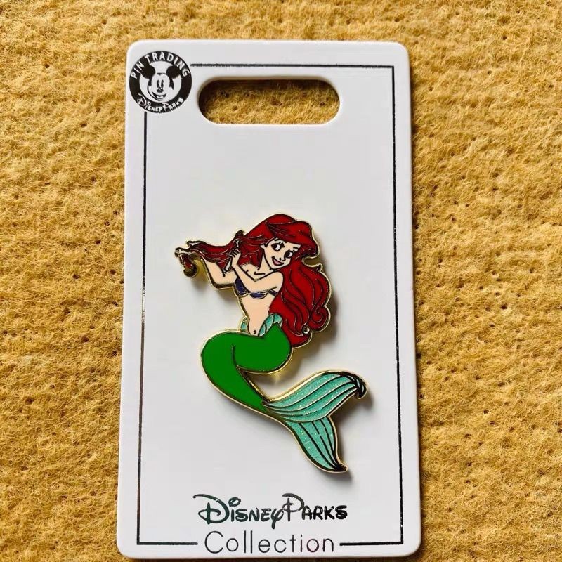 Disney Badge disney pin disney pin disney Medal Mermaid Ariel เข็มกลัด L251230