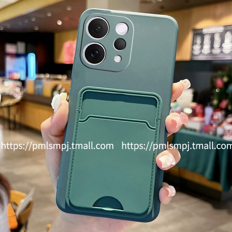 สําหรับ VIVO V70 ช่องใส่การ์ดกระเป๋าสตางค์สําหรับ VIVO V70 5G V 70 Candy ซิลิโคนป้องกันกล้องกันกระแทกกรณีกันชน