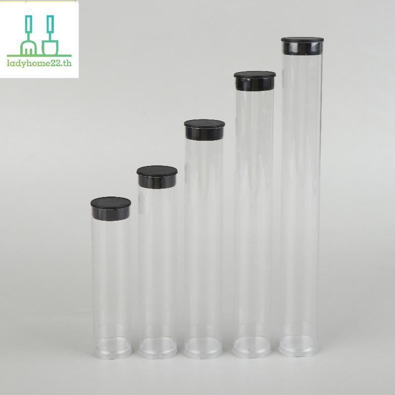 DOULADY 5 ชิ้นClear Travelแปรงสีฟันหลอดพร้อมฝาปิดผู้ถือแปรงสีฟันแบบพกพาสําหรับTravel/Camping/โรงเรียน/Home TH