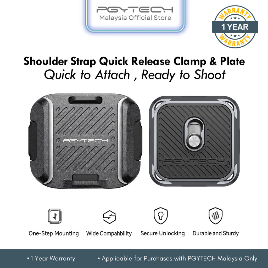 PGYTECH SHOULDER STRAP QUICK RELEASE CLAMP & PLATE