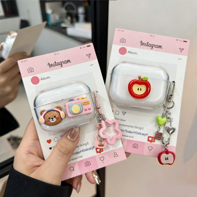 จี้การ์ตูนสําหรับ UGREEN HiTune S3 S5 S8 H5 H6pro T3 T6/T6S t3pro ซิลิโคนหูฟังสําหรับ HiTune H5 ฝาครอบ