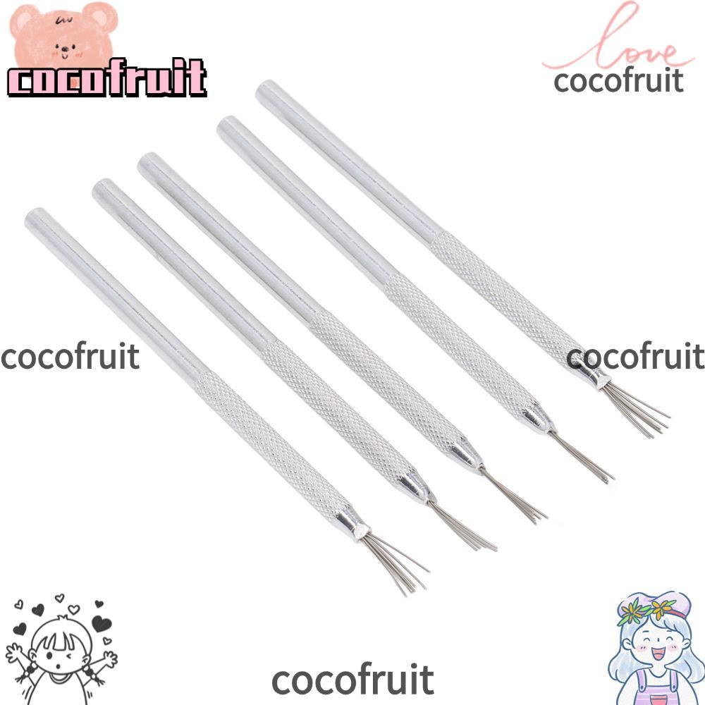 COCOFRUIT 5pcs Clay เข็มอลูมิเนียม Feather ลวดเนื้อเครื่องปั้นดินเผาเครื่องมือเซรามิค Silver Polymer