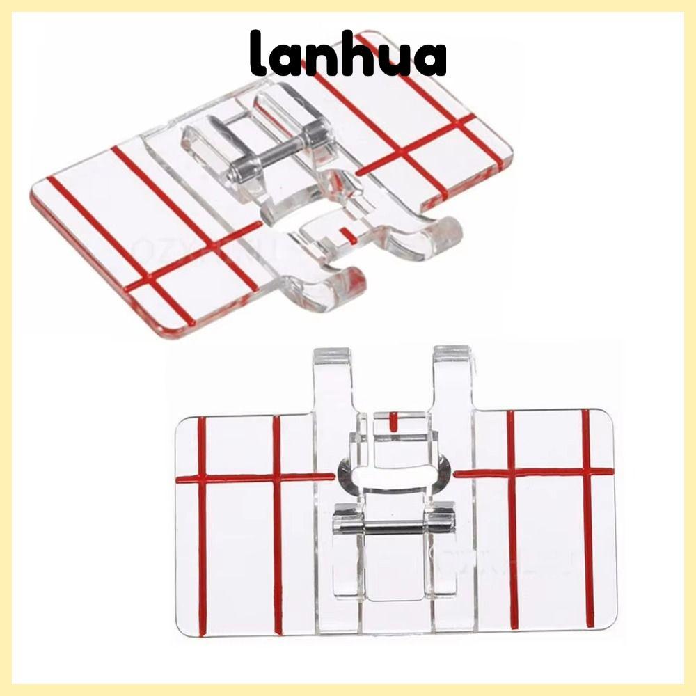 LANHUA ตีนผีตะเข็บตรง, ตีนผีแบบขนานพลาสติก, เย็บหัวเข็มขัดจับต่ําแบบมัลติฟังก์ชั่น|อุปกรณ์เสริมสําหร