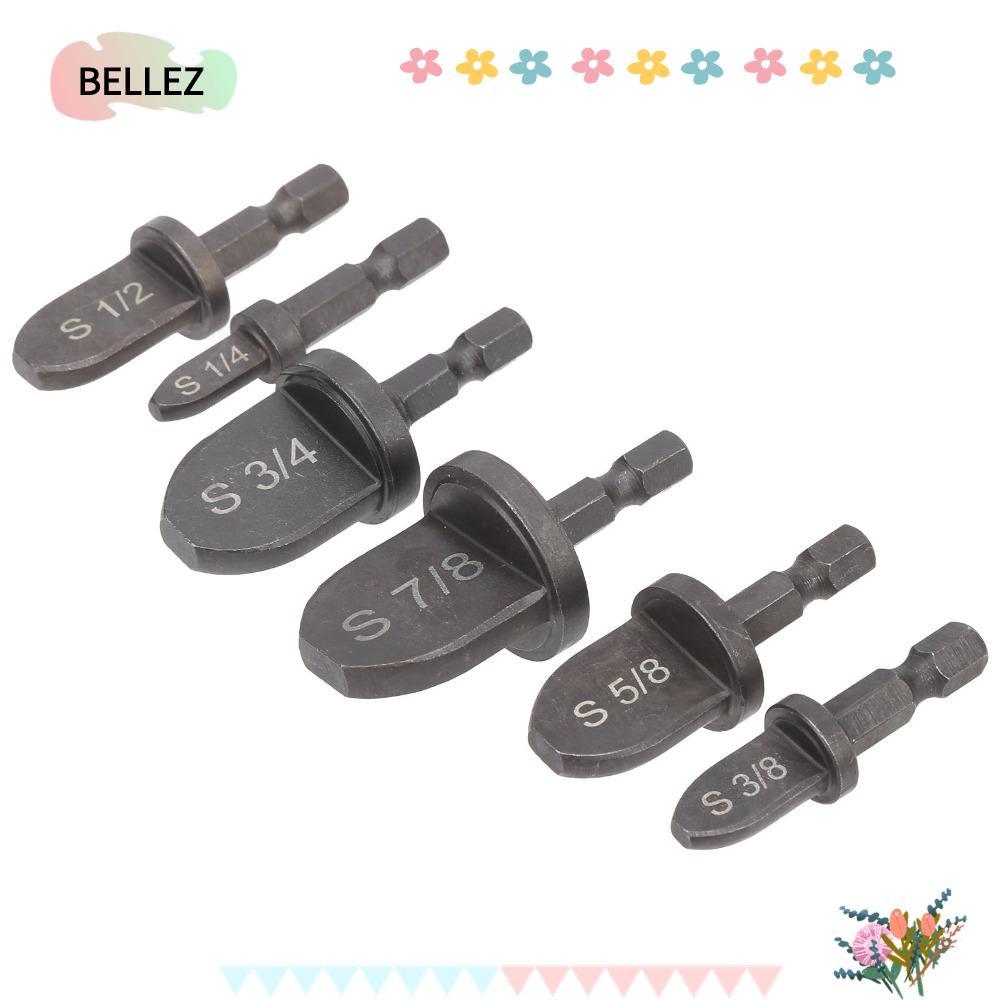 BELLEZ 6 ชิ้นท่อทองแดง Expander, 1/4 นิ้ว Hex Shank แบริ่งเหล็กวัสดุ HVAC Swaging เครื่องมือ, 1/4 "ถ