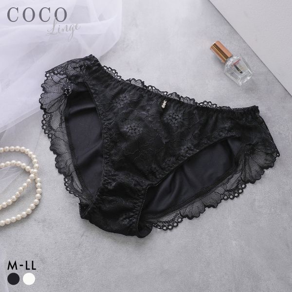 COCO Linge กางเกงในผ้าลูกไม้ ดีไซน์คัทชู-คอร์ พร้อมลูกไม้ด้านหลัง (ไซส์ M-LL)(42727320)(ส่งตรงจากญี่ปุ่น)1