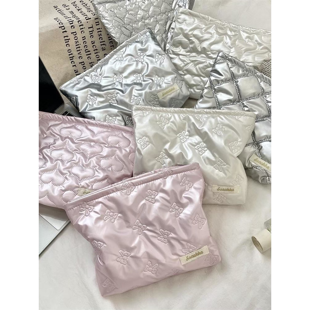 กระเป๋า Purse (G54) กระเป๋าหนังใส่เงิน มีซิป ขนาดพอดี พกพาง่าย สีเมทัลลิค ใส่เครื่องสำอางค์ได้