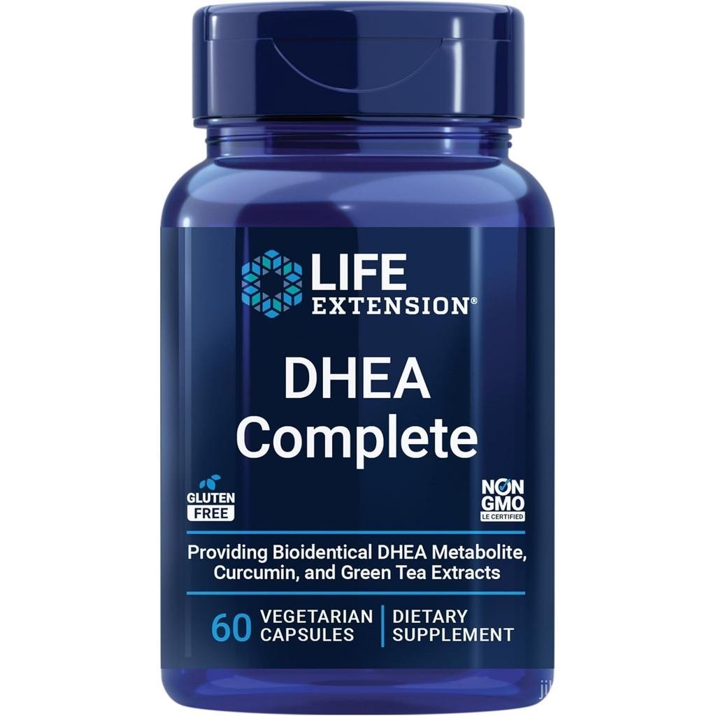 Life Extension DHEA และ 7Keto DHEA แคปซูลมังสวิรัติที่สมบูรณ์เพื่อขยายพอร์ตน้ําหนักเพื่อสุขภาพ & Moo