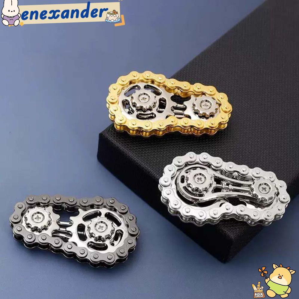 EXER Sprocket Fidget Spinner,โลหะจักรยานความเครียดบรรเทาFlywheelปลายนิ้วGyro,สไตล์EDC SpinnerทนทานAntistressความวิตกกังวลFidgetของเล่นผู้ใหญ่