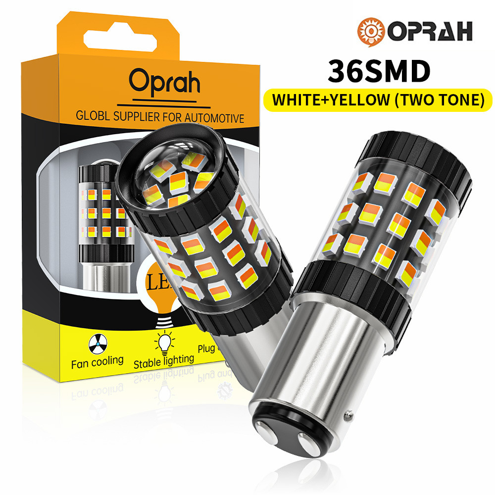 in stock2pcs 1157 หลอดไฟ LED Bay15d P21-5W T20 7443 W21-5W T25 3157 Super Bright ไฟเลี้ยว 2835 36SMD