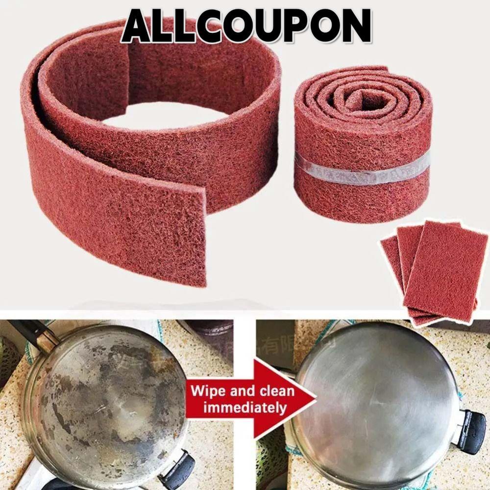 ALLCOUPON Emery Scouring Pad, Rust Removal Grinding Nylon Scouring Cloth, คุณภาพสูงขัด Multi-functio