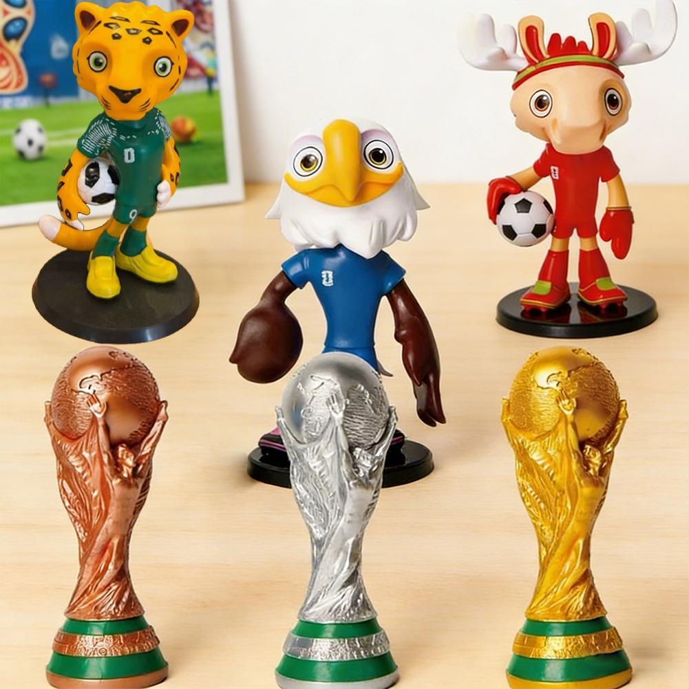 26th Football World Cup Mascot ตุ๊กตาฟุตบอลตกแต่ง Star D9j6