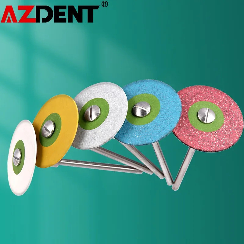 1 PC Azdent Dental (HP) แผ่นล้อขัดเพชรยาง 26 มม.