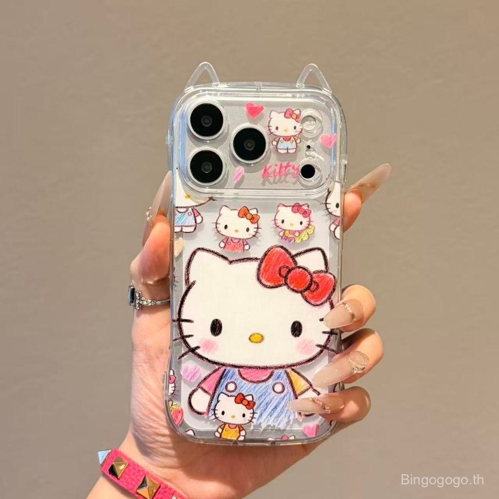 เคสโทรศัพท์เหมาะสําหรับiPhone 7 8 X XS XR XSMAX 11 12 13 14 15 16 17 Pro max Plus Air Painting KT Ca
