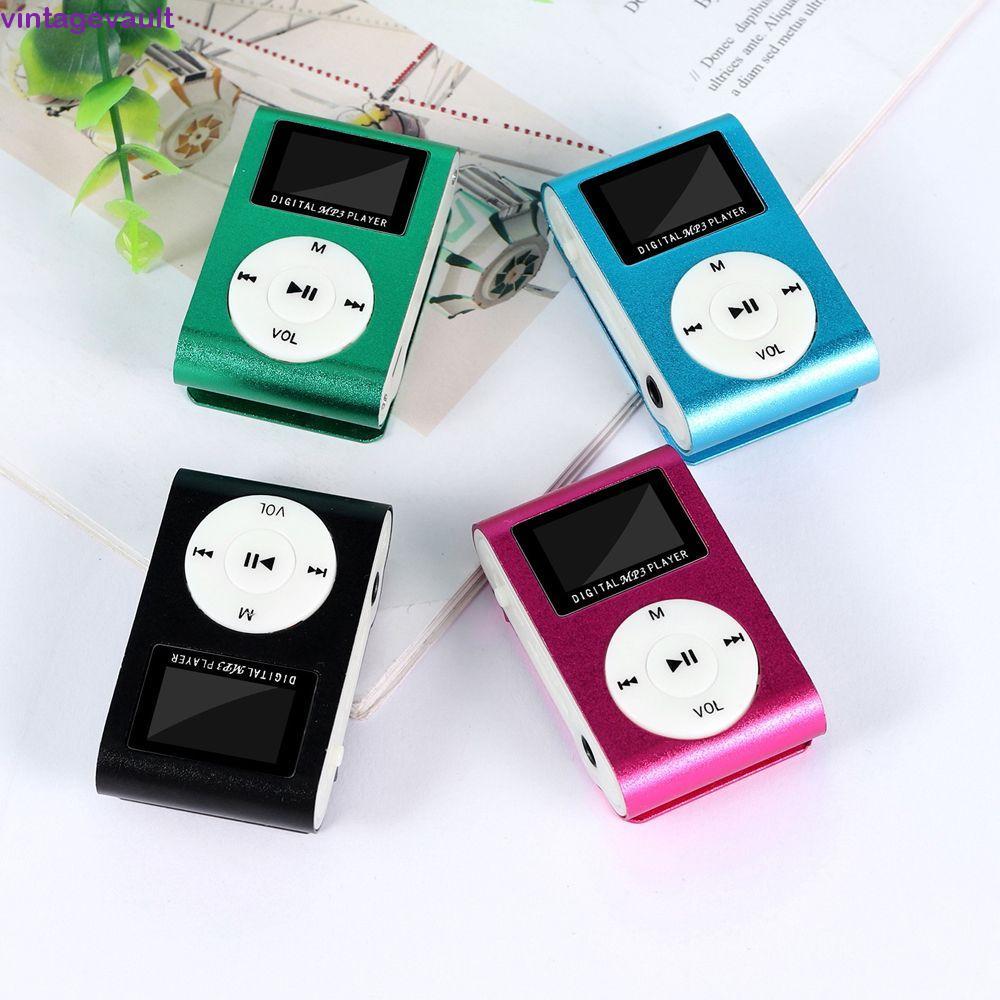 VINTAGEVAULT MP3 เครื่องเล่นเพลงแบบพกพารองรับ 32GB TF Card ของขวัญที่ดีที่สุดแฟชั่นเครื่องเล่นเพลงกี