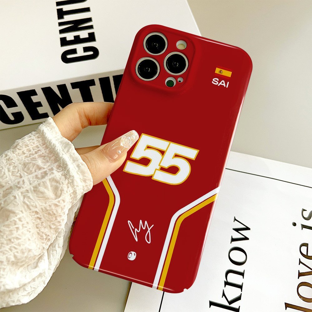 เคสโทรศัพท์โทรศัพท์ เหมาะสําหรับ iPhone Red Track No. 55 เหมาะสําหรับ iPhone17promax Hard Case 16plu