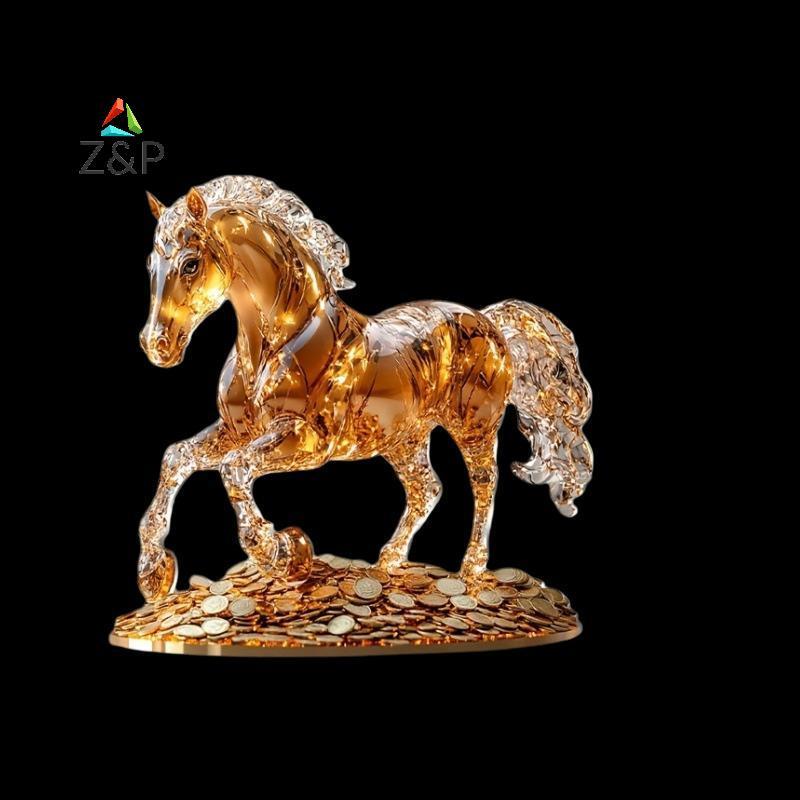 [Z&P-t] Horses 2D Flat Acrylic Stand Table Decoration,Home,Off,room,Studio,Desktop Ornament Sign Kit