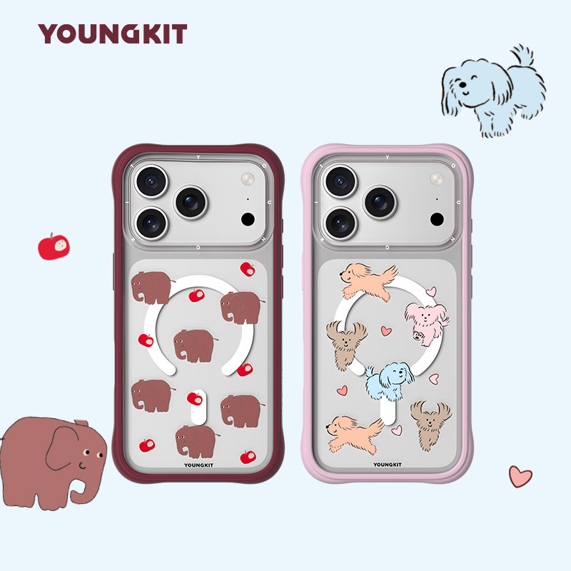 {Happy Time} youngkit Ape Gas Split Case เหมาะสําหรับ Apple 17ProMax เคสโทรศัพท์ iPhone16 Case 15pm 