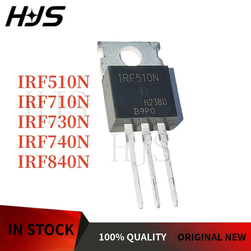 10PCS IRF510 IRF740 IRF840 TO-220 IRF510N IRF730 IRF710 IRF740N IRF840N IRF730N High-power ในสต็อกอิ