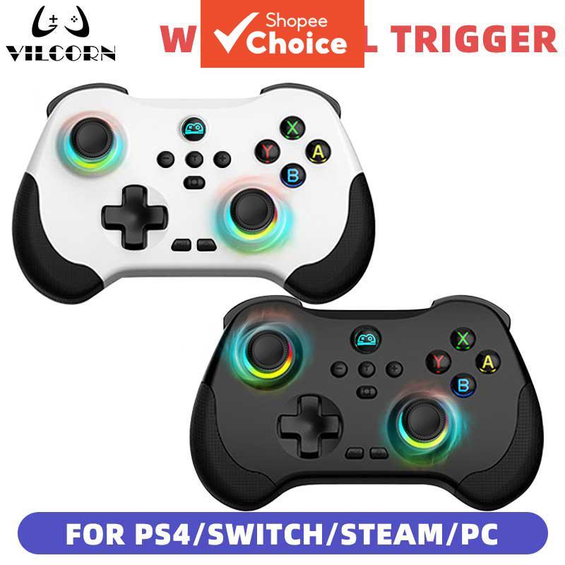 ไร้สาย Mini Dual Hall Gamepad สําหรับสวิทช์ OLED PC Steam Deck ROG Ally เกม Controller จอยสติ๊กของขว