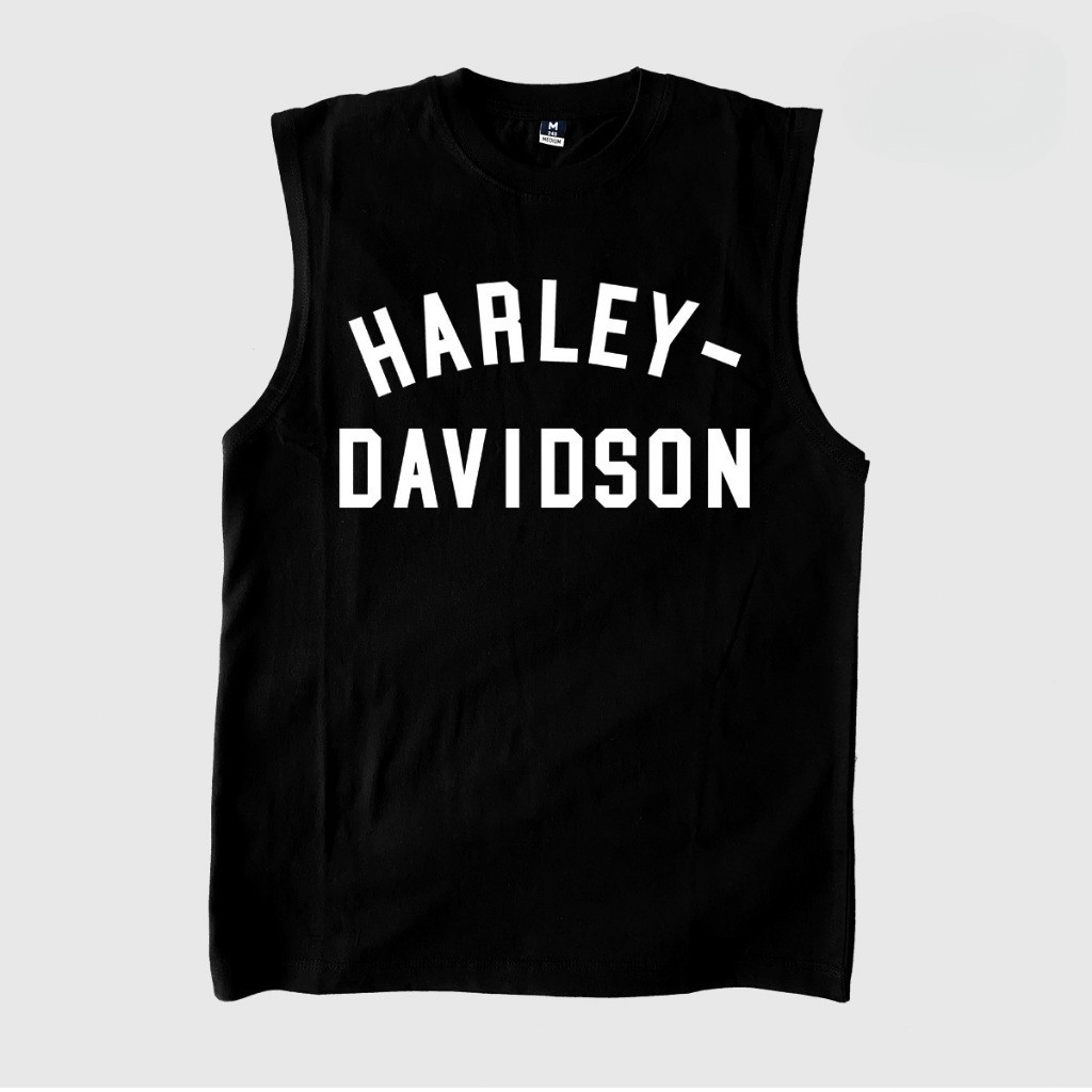 HOT!เสื้อกล้าม HD สไตล์มอเตอร์ไซค์ สวมใส่สบาย ไซส์ S-3XL พร้อมส่ง