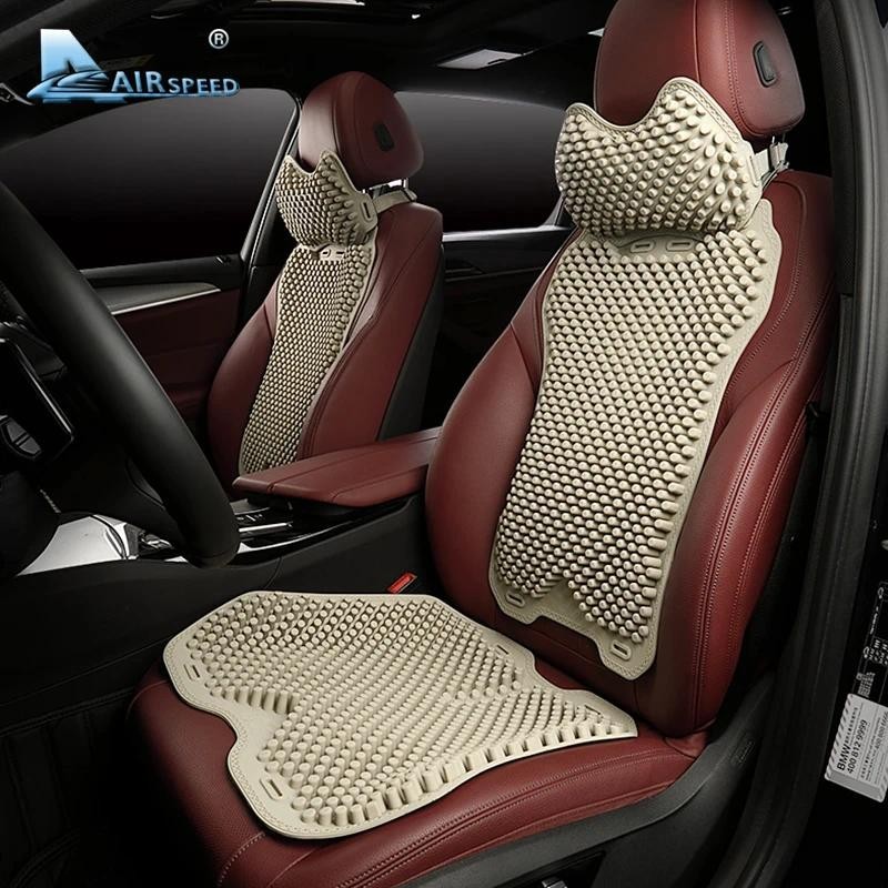 AIRSPEED ซิลิโคนรถหมอนรถคอสนับสนุนเอวเบาะสําหรับ BMW E46 E90 E60 E36 E39 F30 F10 F20 G30 อุปกรณ์เสริ