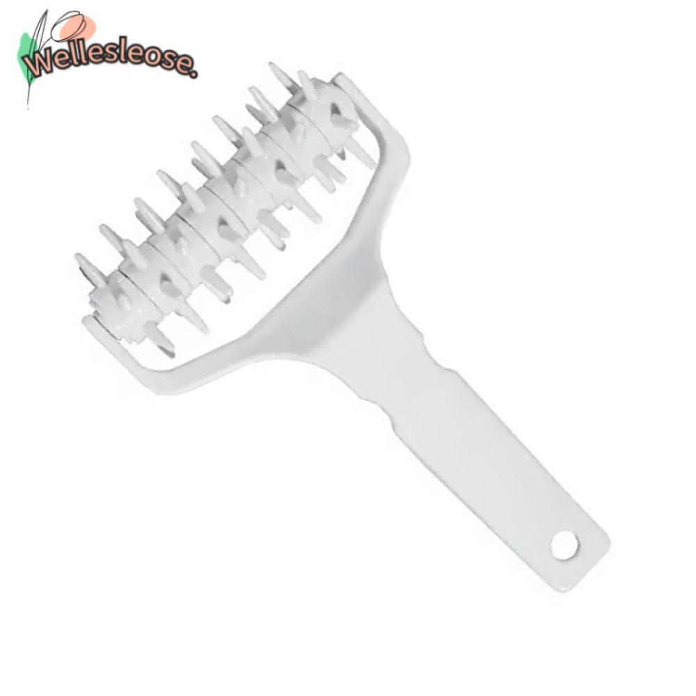 WELLE Pizza Dough Docker, PP Rolling Pin Dough Docker Roller, อเนกประสงค์ป้องกัน Blistering Hole Pun