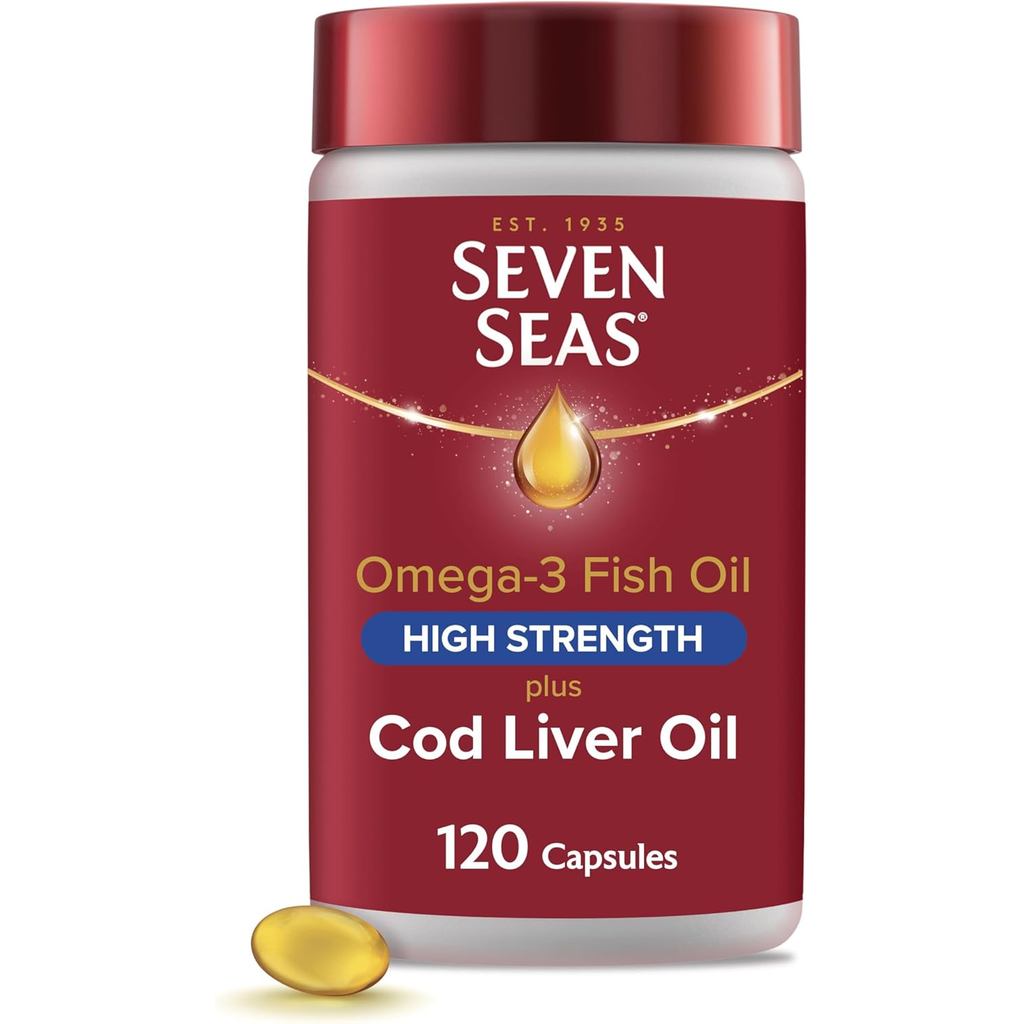 Seven Seas Omega3 Oil Plus Cod r Oil & D 120 แคปซูล 4 เดือน ply