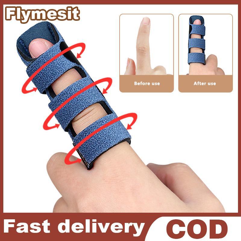 Flymesit Trigger Finger Splint 1 ชิ้น รั้งรองรับด้วยเข็มขัดปรับ 3 สาย สำหรับนิ้วทุกประเภท